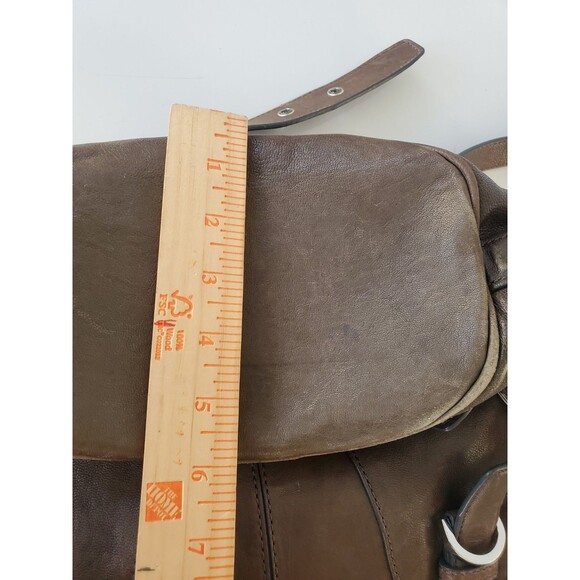 MICHAEL KORS Milo Distressed Leather Large Bucket Handbag Purse Tote - Picture 11 of 16